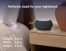 SNOOZ Smart White Noise Sound Machine - Real Fan Inside for Non-Looping White Noise, Sleep Aid for Adults, Travel, Sleeping, Bedroom, Portable, Baby Registry Essential - Charcoal by TinyTreasures Baby Boutique