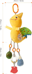 TUMAMA Dinosaur Hanging Rattle Toy, Car Seat Stroller Crib Mobile Toy for 3 6 9 12 Months Boys, Girls Newborn Infants Toddlers by TinyTreasures Baby Boutique