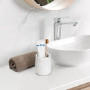 Bathroom Tumbler Cup Ceramic 13.5oz Reusable Toothbrush Cup 400ml, Toothbrush Holder Adequate for Your Bathroom (White) by CozyNest Decor