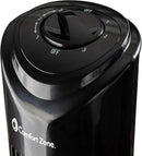 Comfort Zone 32-Inch Bladeless Tower Fan with 3 Speeds, 90° Oscillation, Portable Indoor Stand Fan with Built-In Carry Handle – Quiet Cooling for Bedroom, Black by CozyNest Decor