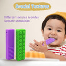 Chew Necklaces for Sensory Kids, 5PCS Building Block Silicone Chewy Necklace for Boys and Girls with Autism Biting Chewing, BPA Free Teether Toys for Baby Toddler and Infant Teething by TinyTreasures Baby Boutique