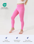 Toddler Girls Leggings 2-Pack Bamboo Viscose Little Girls Casual Stretch Pants by TinyTreasures Baby Boutique