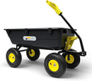 Garden Dump Cart, Heavy-Duty Utility Wagon with 900 lb Capacity, 5 Cu Ft Bed, 10" Pneumatic Tires, 180° Pivot Steering for Yard, Lawn, and Beach Use by GreenHaven Gardens