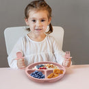 Toddler Plates, 3 Pack Divided Suction Plates for Baby, Food Grade Silicone Baby Plates, BPA Free, Non-slip, Baby Led Weaning Supplies, Microwave & Dishwasher Safe by TinyTreasures Baby Boutique