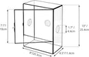 NCYP Glass Terrarium with Front Opening Door and 3 Vents for Insects, Snail, Spider, Glass Enclosure - 8"x4.5"x10" Clear Closed Plant Greenhouse Box (Terrarium Only) by GreenHaven Gardens
