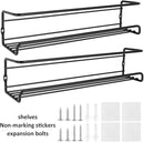 Spice Rack Organiser Hanging Spice Shelves Carbon Steel Wall Mount Spice Rack Kitchen Storage Racks Storage Spices and Condiments Spice Jars for Kitchen Cabinet Cupboard Pantry Door (4) by CozyNest Decor