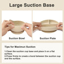 Silicone Baby Feeding Set 14 Pcs,Baby Led Weaning Supplies, Baby Spoons Suction Bowl Divided Plate Bib Cup Finger Brush,First Stage Solid Food Eating Utensils - 6+ Months(Beige) by TinyTreasures Baby Boutique