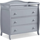 Costzon 3-Drawer Changing Table, Infant Diaper Changing Station with Drawers, Safety Rails & Strap, Baby Changing Table Dresser for Nursery, Easy Assembly (Gray) by CozyNest Decor
