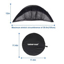 Beberoad Love Universal Baby Car Seat Mosquito Net - Breathable Mesh Cover with 2-Way Zipper for Infant Protection(Black) by TinyTreasures Baby Boutique