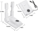FORLIM Boot Dryer for Work Boots, Shoe Dryer with Heat Blower, Glove Dryer & Boot Warmer - 180° Adjustable Dry Rack - Telescopic Bendable Dry Ports - Intelligent Timer - White by CozyNest Decor