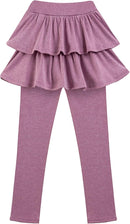 Girls School Uniform Pants Leggings with Skirts Stretch Warm Jegging 4-12 Years by TinyTreasures Baby Boutique