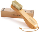 VASSON Natural Soft Boar Bristle Laundry Stain Brush, Laundry Scrub Brush,Laundry Brush for Stains on Clothes, Gentle Stain Remover for Knits, Cotton, and Linens by CozyNest Decor