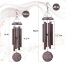 Personalized Wind Chimes, Sympathy Wind Chime Life Tree, Memorial Gifts Wind Chimes, in Loving Memory for Loss of Loved Dad/Mom, Commemorative Bereavement Condolences Gifts for Funeral by CozyNest Decor