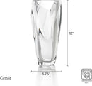 Mikasa Cassia Crystal Glass Vase, 12 Inch by GreenHaven Gardens