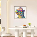 Wooden Puzzles for Adults, Glasses Crocodile Jigsaw Puzzles 200 Pieces Animal Unique Shaped Wood Cut Puzzle Gifts for Adults and Kids, Family Puzzle Games by TinyTreasures Baby Boutique