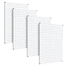 WallPeg Pegboard Kit - 4 Each 24"x16" White Pegbaord Panels - Made in The USA by GreenHaven Gardens