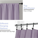 Simplebrand Ava Lilac Blackout Curtains for Bedroom 63 Inch Length 2 Panels Set, Nursery Thermal Insulated Energy Saving Rod Pocket Window Treatment Curtains Blackout Drapes, W40 x L63 Inch, Lilac by TinyTreasures Baby Boutique