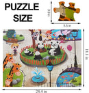 Jumbo Floor Puzzle for Kids, Large Jigsaw Puzzles 35 Piece for Kids Ages 3-5,Preschool Learning & Education Toys, Gifts for 4-8 Year Old Boys and Girls (Panda Animals) by TinyTreasures Baby Boutique