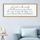 LuZhiQiang God Grant Me Prayer Wall Decor Art 40"×15" Serenity Prayer Bible Verse Sign Scripture Large Wood Framed Wall Hanging (Wood) by CozyNest Decor