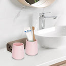 Bathroom Tumbler Cup Ceramic 13.5oz Reusable Toothbrush Cup 400ml,Toothbrush Holder Adequate for Your Bathroom (Pink) by CozyNest Decor