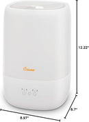 Crane Ultra-Quiet 3-in-1 Humidifier for Baby with Essential Oil Tray, 7-Color Sleep Light, 1 Gallon Top-Fill Tank, Ideal for Bedroom by TinyTreasures Baby Boutique