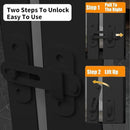 55.1 Inch Tall Baby Gate Auto Close Dog Gate Adjustable 29.92" - 43" Wide Pressure Mounted Walk Through Swing Pet Gate for Doorways (Black, 29.92" - 43") by TinyTreasures Baby Boutique