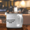 DISCOUNT PROMOS Custom Ceramic Campfire Coffee Mugs 13 oz. Set of 100, Personalized Bulk Pack - Perfect for Tea, Espresso, Cappuccino, Hot Cocoa - White by TinyTreasures Baby Boutique