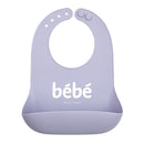 Bella Tunno Baby Bib for Eating, Waterproof Silicone Bib with Large Food Catcher, Adjustable Fit for Babies 4-12 months & Toddlers 1-3 Years, Boys & Girls, Bebe by TinyTreasures Baby Boutique