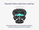 SNOOZ Smart White Noise Sound Machine - Real Fan Inside for Non-Looping White Noise, Sleep Aid for Adults, Travel, Sleeping, Bedroom, Portable, Baby Registry Essential - Cloud by TinyTreasures Baby Boutique