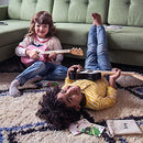 Loog Mini Acoustic kids Guitar for Beginners 3-strings Ages 3+ Learning app and lessons included by TinyTreasures Baby Boutique