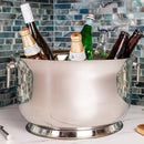 Sol Living Insulated Beverage Tub Large Ice Bucket with Handles Double Wall Stainless Steel Ice Bucket and Cooler for Wine, Drinks, Bar, Party, and Gift Beverage Cooler for Indoor and Outdoor Parties by CozyNest Decor