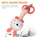 Baby Music Rattle, Teething Toys for Infants 6-12-18 Months Toddlers, Light-Up & Chew Sensory Toys for Baby Boy Girl Gifts (Rabbit) by TinyTreasures Baby Boutique