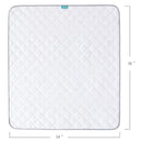 Waterproof Crib Mattress Protector 34" x 36", Non-Slip & Sturdy Mattress Pad Mat, 4 Layers Incontinence Bed Pad for Children Adults, Pets Training Pee Pad, White by TinyTreasures Baby Boutique
