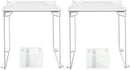 Neudeoc Locker Organizer and Accessories Kit, Includes Mesh Locker Shelf and Magnetic Pen Holder, Suitable for School, Work, Kitchen and Bathroomn (Pack of 4, White) by CozyNest Decor