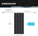 Renogy Solar Panels 200 Watt 12V, Flexible Solar Panel 200W 22% High-Efficiency, 240° Ultra Lightweight Solar Panels for Marine RV Cabin Van Car Boat Camping Curve Surfaces by CozyNest Decor
