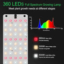 TONYFUL LED Grow Lights, 360 LEDs Plant Lights for Indoor Growing, 36W Premium Full Spectrum Grow Light with 4/8/12H Timer, 10 Dimmable Levels - Ideal for Indoor Growing (4Pcs) by GreenHaven Gardens