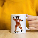 JINYO Bear Mug, Bear Coffee Mug, Funny Bear Coffee Cup, Bear Gifts for Women Men, Bear Lovers Gifts, Bear Gifts For Bear Lovers Women, Bear Themed Gifts, Bear Gifts For Bear Lovers, 11oz by CozyNest Decor