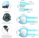 Adjustable Kids Helmet with Knee Pad, Elbow Pads & Wrist Guards - Toddler Bike Helmets for Ages 3-5, 5-8, 8-14 Years - Perfect for Skating, Biking, Cycling, and Skateboard - for Boys and Girls by TinyTreasures Baby Boutique