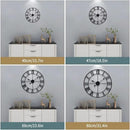 LEIKE 16" Large Wall Clocks Battery Operated, Round Modern Silent Non-Ticking Black Metal Wall Clock for Living Room Decor, Bedroom Kitchen (40cm Diameter, Black Roman Number) by CozyNest Decor