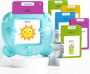 Portuguese and English Talking Flash Cards for Toddlers, 224 Sight Words Bilingual Learning Toys for Kids, Autism Pocket Speech Therapy Toys, Brazil Português Vocabulary Educational Flashcards by TinyTreasures Baby Boutique