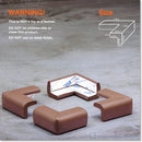 Roving Cove Slim-Fit Corner Protector for Baby Proofing (8 Small Corners), Soft Rubber Foam Furniture Corner Bumper Guards, 3M Adhesive Pre-Taped, Coffee Brown by TinyTreasures Baby Boutique