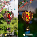 Starsoul Cardinal Hot Air Balloon Solar Lantern with Flame Candle, Hanging Hot Air Balloon Outdoor Solar Lanetrns Waterproof for Garden Patio Yard, Mother's Day Xmas Christmas Woman Gifts by GreenHaven Gardens