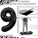 GOER Number 19 Balloons for 19th Birthday Sweet 19 Party Decorations,42 Inch Jumbo Foil Helium 91 Balloons for 91st Birthday Party Decoration (Black) by TinyTreasures Baby Boutique