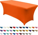 ABCCANOPY 6 FT Spandex Table Cover Stretch Fitted Wrinkle Resistant Tablecloth Reuse for Rectangular Folding Table Patry Event Wedding Banquet Protector by CozyNest Decor