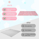 MeMoreCool Kids Floor Futon Mattress Large 6x4 FT, Thicken Foam Tatami Mattress for Children Play Area, Foldable Sleeping Pad Crawling Tatami Mat for Playroom, Pink Rainbow by TinyTreasures Baby Boutique