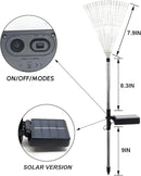 Solar Garden Firework Lights Outdoor Waterproof 6 Pack, 120 LED Sparklers, Colorful, for Patio, Backyard, Sidewalk, Christmas, Parties by GreenHaven Gardens