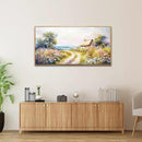ZUITINGHUA Wood Framed Canvas Wall Art For Living Room Wall Decor For Bedroom Office Wall Decoration Country Road Landscape Paintings Farmhouse Pictures Artwork Room Aesthetic Home Decor 20x40 In by CozyNest Decor