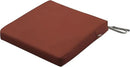 Classic Accessories Ravenna Water-Resistant 19 x 19 x 3 Inch Patio Seat Cushion, Spice, Chair Seat Cushion by GreenHaven Gardens