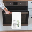 Inspirational Kitchen Hand Towel, Hostess Gift for Women, Christian Quote Waffle Weave Towel, Faith Decor Accent for Kitchen or Bathroom by CozyNest Decor