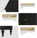 ARTPOWER 67'' Mid-Century Modern TV Stand with Storage Drawer and Doors, Long TV Stand with Adjustable Shelves for 75 Inch TV for Living Room, Bedroom, Black by CozyNest Decor